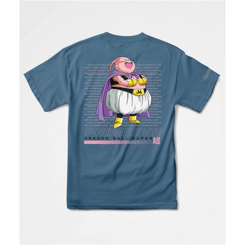 交換無料 Primitive ドラゴン 青色 ブルー Tシャツ Primitive X Dragon Ball Super Fat Buu Slate Blue Tshirt メンズファッション トップス Tシャツ カットソー 代引不可 Www Timesofbahrain Com