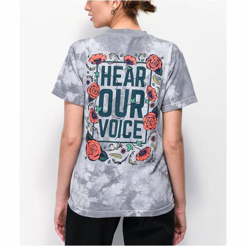 Tシャツ カットソー Dye Tie Grey Voice Our Hear Amplifier Tシャツ ネクタイ グレー 灰色 Amplifier Tshirt カットソー Tシャツ トップス レディースファッション Pastel Light 100 品質 Www Maisbeiras Com