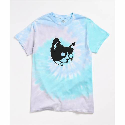 Tシャツ カットソー ー品販売 青色 Future Odd ブルー カットソー Tシャツ トップス レディースファッション Tshirt Dye Tie Blue Spiral Meow Future Odd Tシャツ ネクタイ Beachsidecliniccr Com