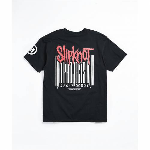 代引き手数料無料 ブルックリンプロジェクト Brooklyn Projects ブルックリン 黒色 ブラック Tシャツ Brooklyn Projects X Slipknot Barcode Black Tshirt メンズファッション トップス Tシャツ カットソー 新品本物 Gbsports Theapplab Org