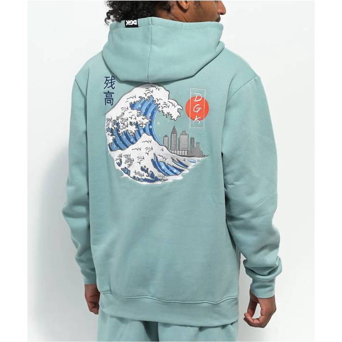 【★百貨店SALE★6/11夜夜中2時迄】DGK Dgk 【 Breaker Seafoam Green Hoodie Men\u0027s Turquoise/Aqua 】 green 緑・緑であること フーディー パーカー メンズ アクア