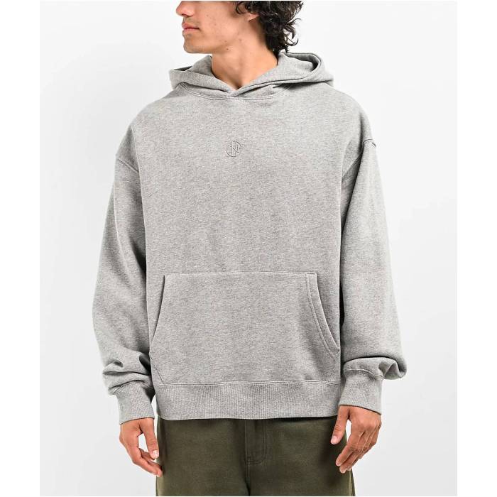 Ninth Hall Fundamentals 【 Heather Grey Boxy Hoodie Men's Grey 】 heather ヘザー 灰色 グレー フーディー パーカー メンズ 灰色 グレー|スニケス