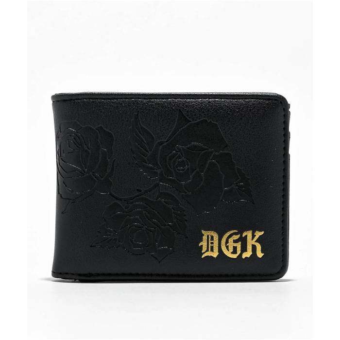 DGK Dgk 【 Boulevard Black Bifold Wallet Men's Black 】 黒色 ブラック Wallet ウォレット・財布 メンズ 黒色 ブラック|スニケス