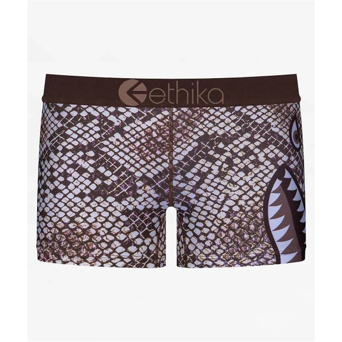 エシカ Ethika 【 Python Goddess Boyshort Underwear Women's Beige 】 アンダーウェア 下着 レディース ベージュ