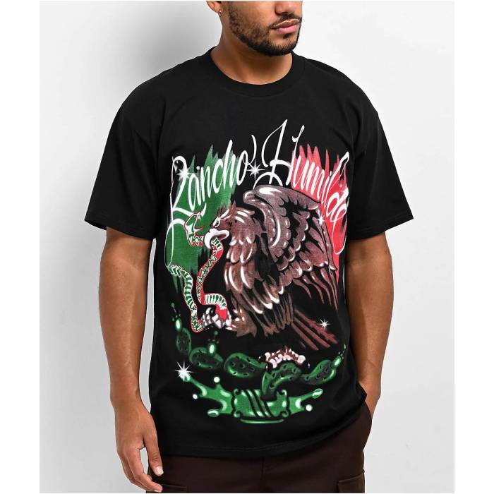 Rancho Humilde 【 Feast Black T-Shirt Men\u0027s Black 】 黒いこと 黒いこと プルオーバー メンズ 黒いこと 黒いこと