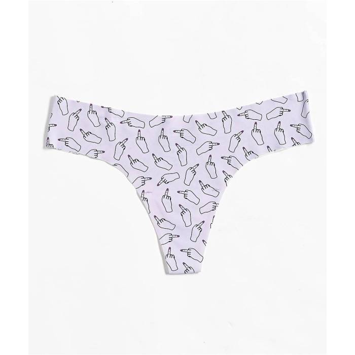 【★百貨店SALE★6/11真夜中2時迄】Shinesty 【 Little Birdy Purple Thong Underwear Women\u0027s Light Pastel Purple 】 Purple 紫・パープル アンダー御召しもの 下着類 レディース Purple 紫・パープル