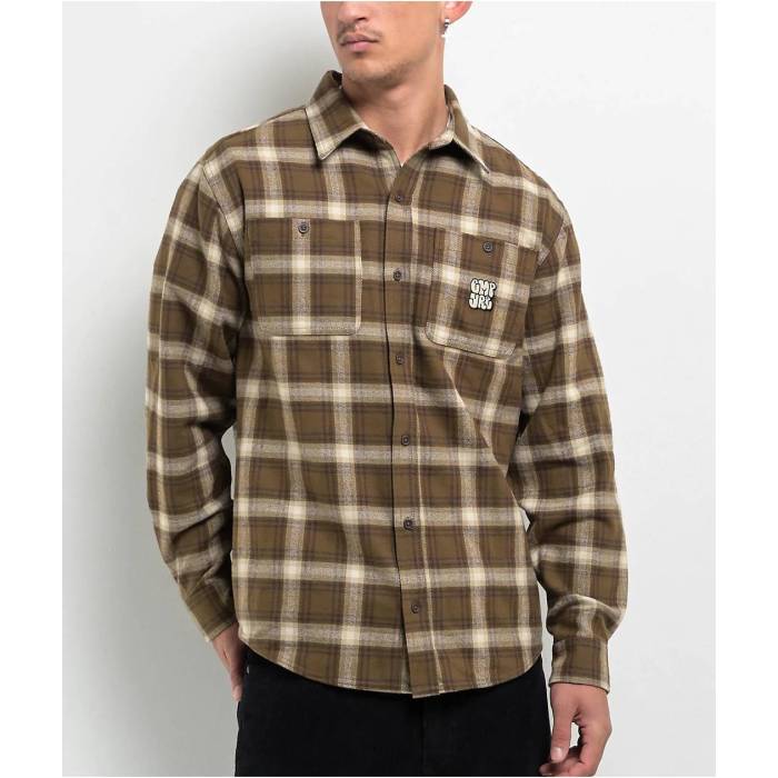 エンパイア Empyre 【 Browser Brown Plaid Flannel Shirt Men's Brown 】 茶色 ブラウン メンズ 茶色 ブラウン 19,050円