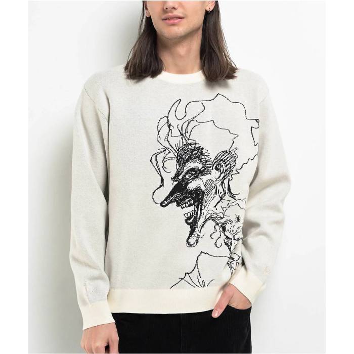 Welcome Skateboards 【 Welcome X Batman Joker Natural Sweater Men's Natural 】 ナチュラル トレーナー メンズ ナチュラル 20,510円