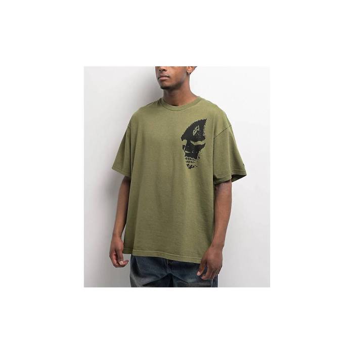 【★百貨店SALE★6/11真夜中2時迄】ヴァンズ Vans 【 Mike Gigliotti Skull Grape Leaf Green T-Shirt Men\u0027s Green 】 green 緑・緑であること ティーシャツ メンズ green 緑・緑であること