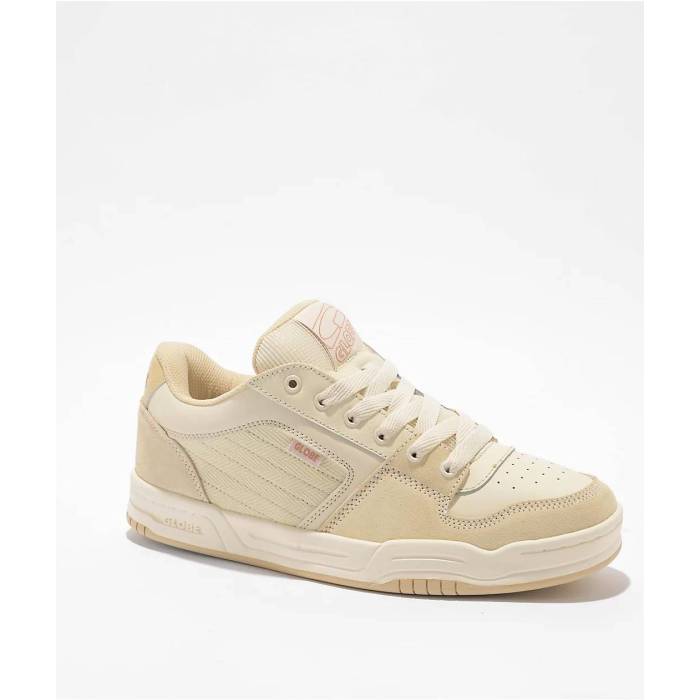 【★百貨店SALE★6/11真夜中2時迄】地球儀 Globe 【 Mojo 2.0 Birch \u0026 White Skate Shoes Men\u0027s Natural 】 白いこと 白いこと Skate 滑る シューズ 運動すること靴 メンズ 自然的