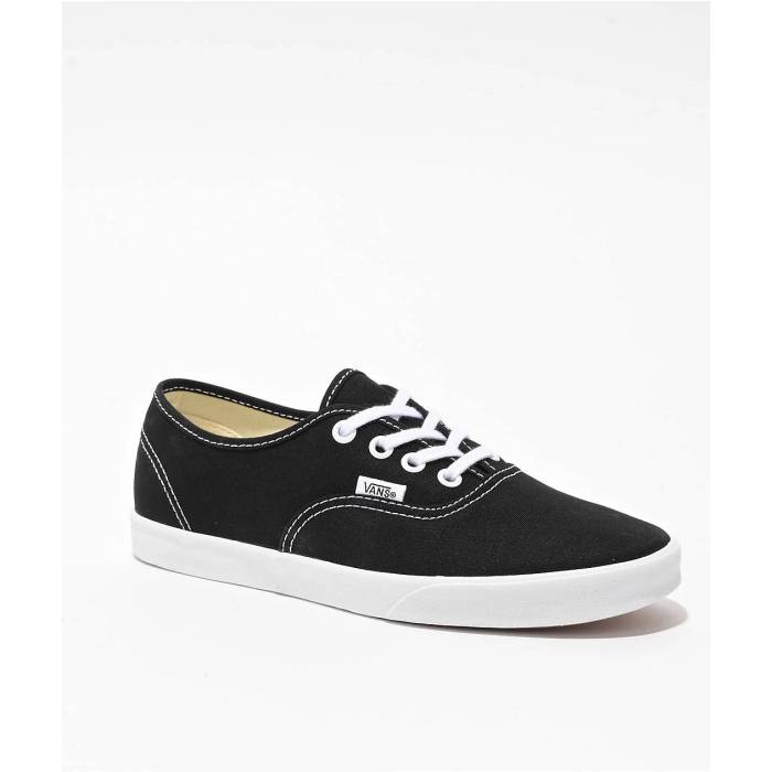 ヴァンズ Vans 【 Authentic Lowpro Black \u0026 White Skate Shoes Women\u0027s Black 】 オーセンティック 黒いこと 黒いこと 白いこと 白いこと Skate 滑る シューズ 運動すること靴 レディース 黒いこと 黒いこと