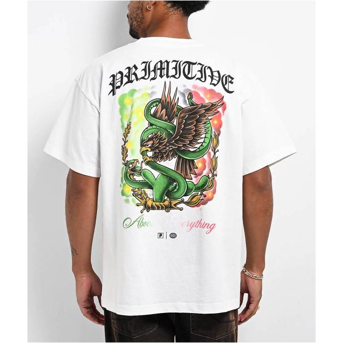 プリミティブ Primitive 【 Por Vida White T-Shirt Men's White 】 白色 ホワイト Tシャツ メンズ 白色 ホワイト