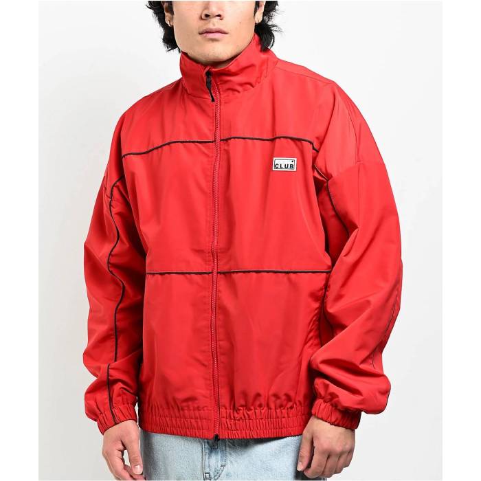 Pro Club 【 Heavyweight Red Zip Track Jacket Men's Red 】 Red 赤・レッド トラック Jacket ジャケット メンズ Red 赤・レッド