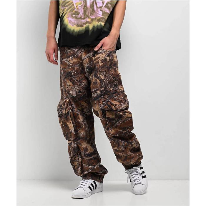 Ninth Hall 【 Brown Camo 3D Cargo Pants Men's Brown 】 茶色 ブラウン カモ柄 カーゴ メンズ 茶色 ブラウン｜スニケス