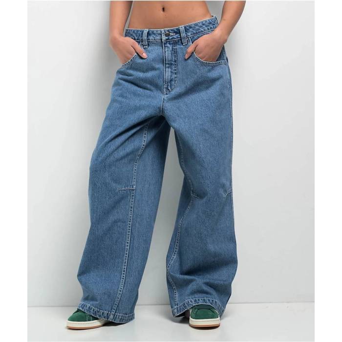 エンパイア Empyre 【 Extent Billie Low Rise Wide Leg Denim Jeans Women's Blue 】 ライズ デニム ジーンズ レディース 青色 ブルー|スニケス
