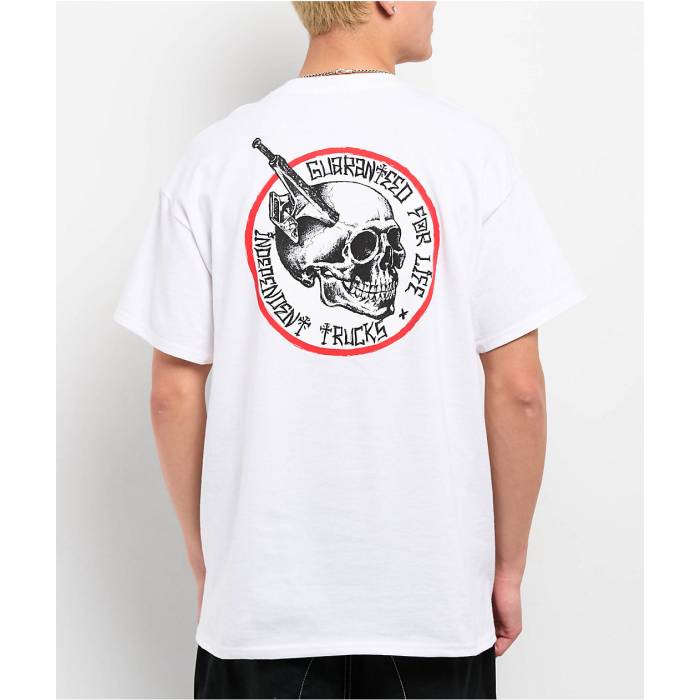 【★百貨店SALE★6/11真夜中2時迄】Independent 【 Truck Head White T-Shirt Men\u0027s White 】 白いこと 白いこと ティーシャツ メンズ 白いこと 白いこと