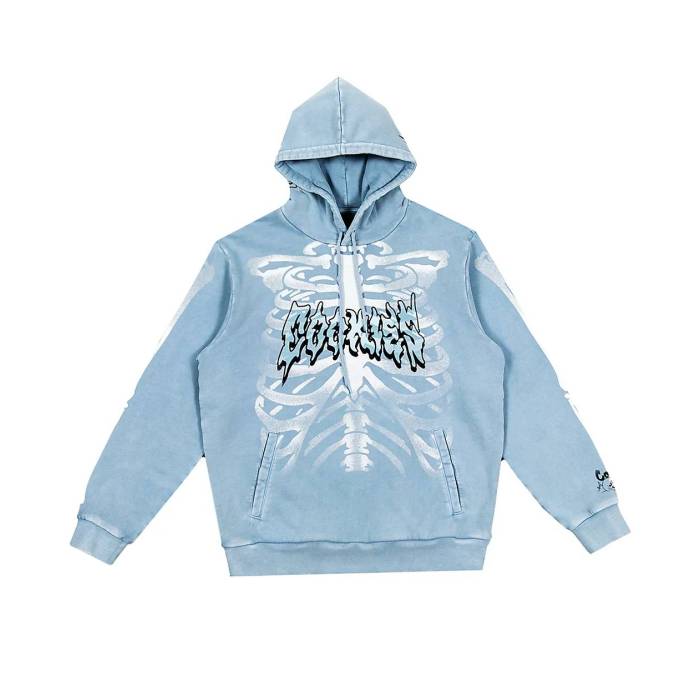 【★百貨店SALE★6/11真夜中2時迄】Cookies Clothing 【 Cookies Heaven Can Wait Light Blue Hoodie Men\u0027s Light Pastel Blue 】 青碧 青碧 フーディー パーカー メンズ 青碧 青碧