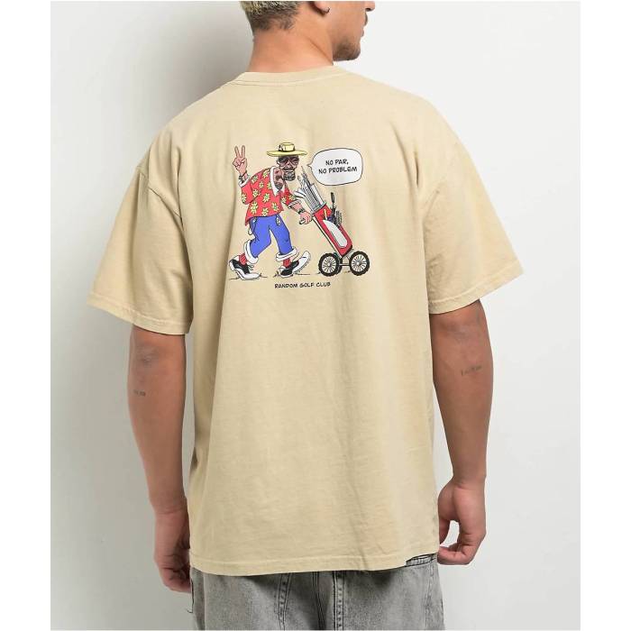 Random Golf Club 【 Grinders Clubhouse Natural T-Shirt Men\u0027s Natural 】 自然的 プルオーバー メンズ 自然的