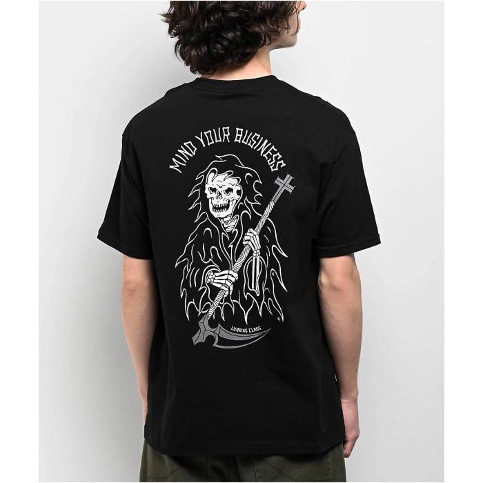 Lurking Class By Sketchy Tank 【 Mind Your Business Black T-Shirt Men\u0027s Black 】 黒いこと 黒いこと プルオーバー メンズ 黒いこと 黒いこと