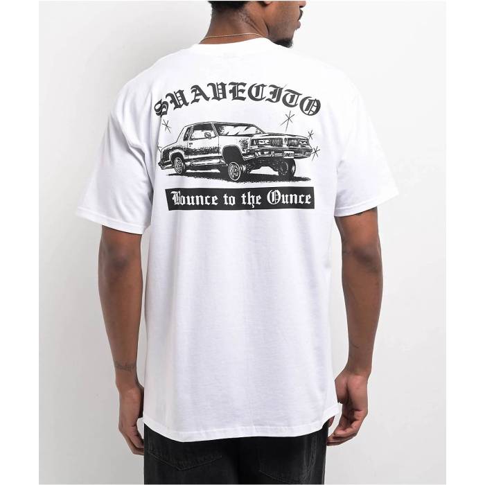 【★百貨店SALE★6/11十二時2時迄】Suavecito 【 Bounce White T-Shirt Men\u0027s White 】 バウンス 白いこと 白いこと プルオーバー メンズ 白いこと 白いこと