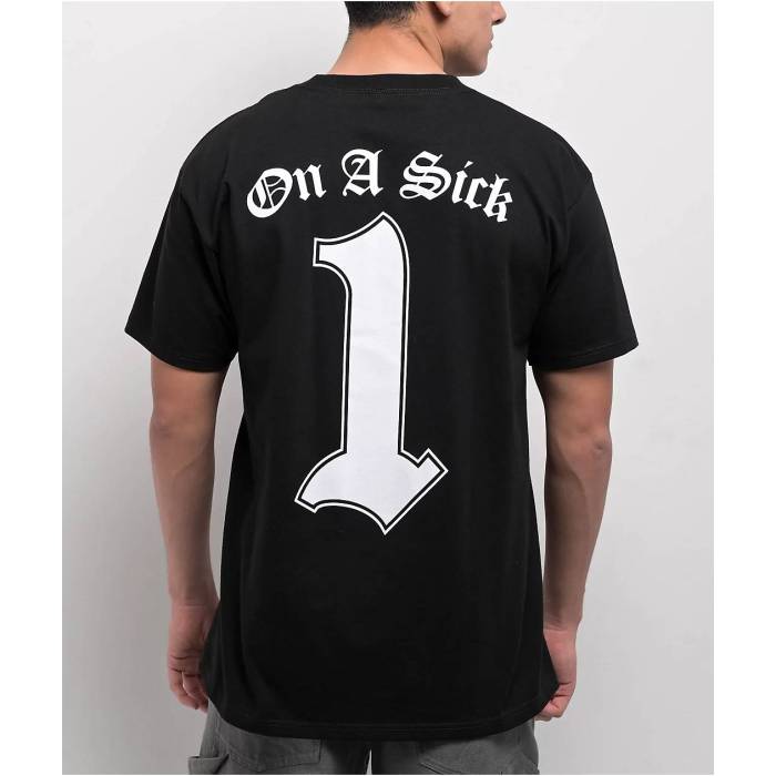 Foos Gone Wild 【 Sick 1 Black T-Shirt Men\u0027s Black 】 黒いこと 黒いこと プルオーバー メンズ 黒いこと 黒いこと