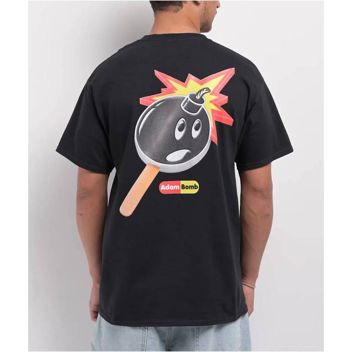 【★百貨店SALE★6/11真夜中2時迄】Adam Bomb 【 Freeze Bomb Black T-Shirt Men\u0027s Black 】 黒いこと 黒いこと ティーシャツ メンズ 黒いこと 黒いこと