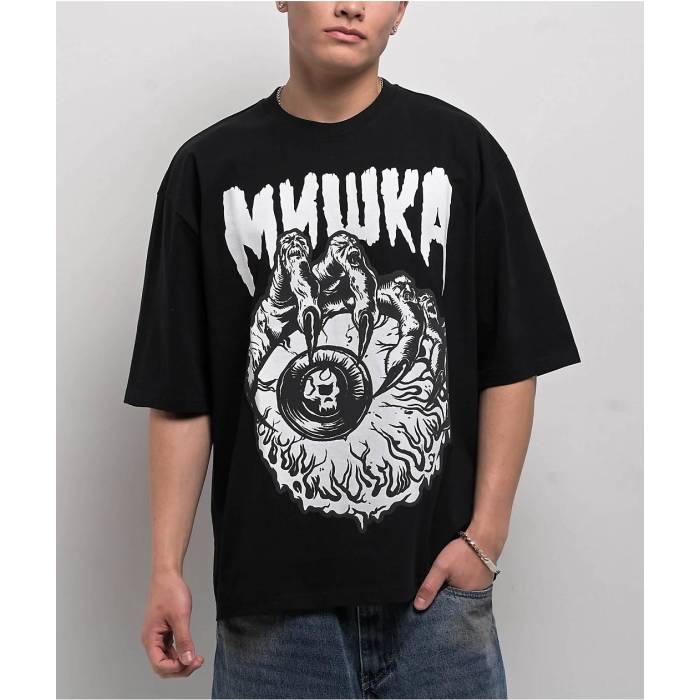 ミ牡鹿 Mishka 【 Claw Black T-Shirt Men\u0027s Black 】 黒いこと 黒いこと プルオーバー メンズ 黒いこと 黒いこと
