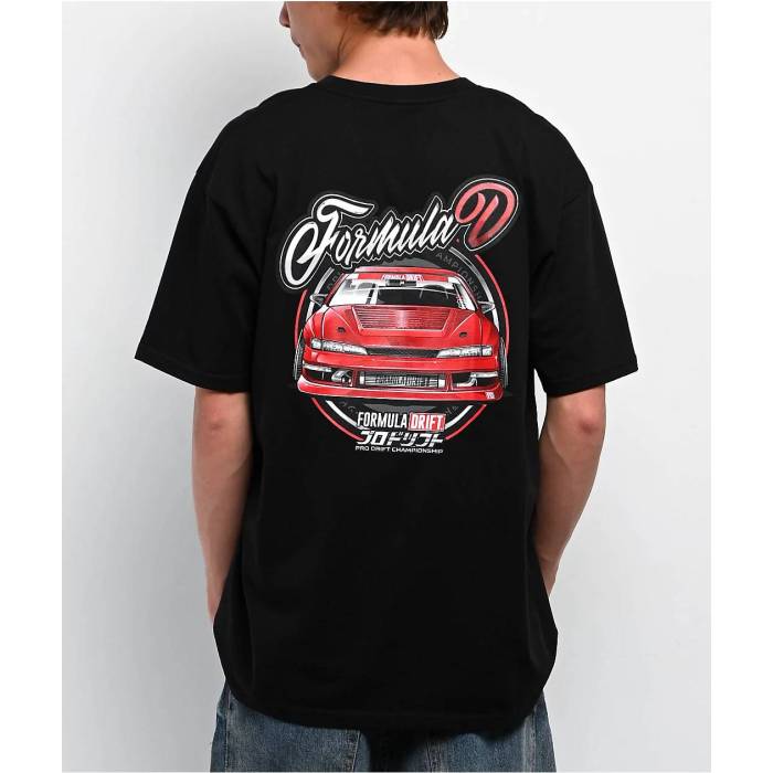 Formula Drift 【 Kouki Monster Black T-Shirt Men\u0027s Black 】 黒いこと 黒いこと プルオーバー メンズ 黒いこと 黒いこと