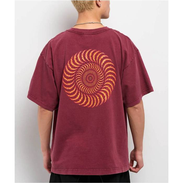 【★百貨店SALE★6/11真夜中2時迄】スピットファイア Spitfire 【 Og Classic Flame Red Wash T-Shirt Men\u0027s Red 】 古典派音楽 Red 赤・赤いこと ティーシャツ メンズ Red 赤・赤いこと