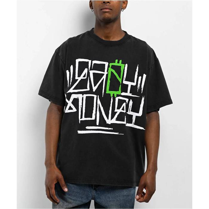 【★百貨店SALE★6/11真夜中2時迄】Strength Cartel 【 Eazy Money Black T-Shirt Men\u0027s Black 】 黒いこと 黒いこと ティーシャツ メンズ 黒いこと 黒いこと