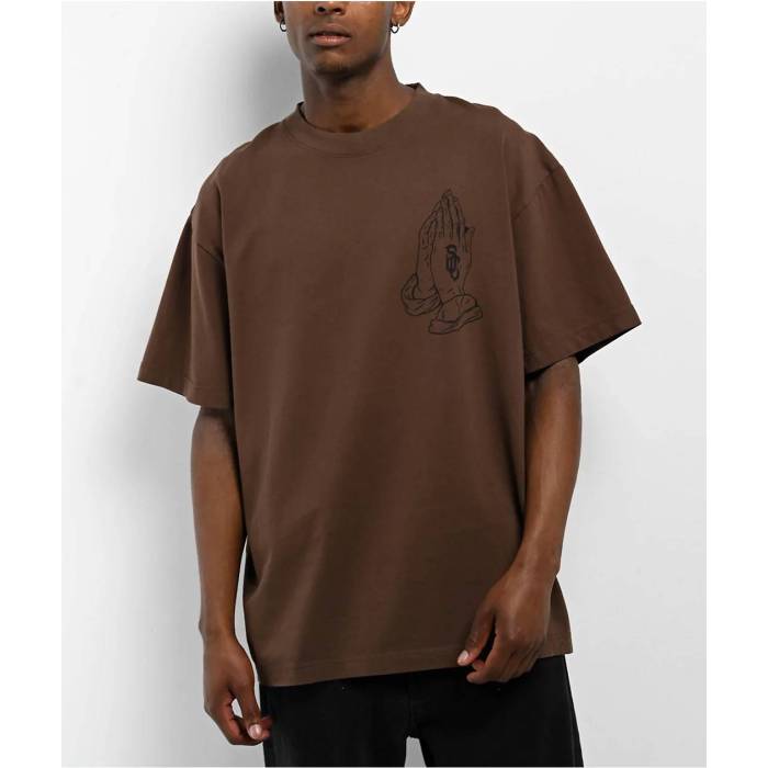 【★百貨店SALE★6/11真夜中2時迄】Strength Cartel 【 Culture Brown T-Shirt Men\u0027s Brown 】 赤銅色 赤銅色 ティーシャツ メンズ 赤銅色 赤銅色