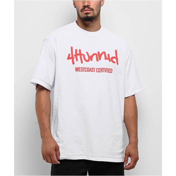 【★百貨店SALE★6/11真夜中2時迄】Shaka Wear 【 X 4Hunnid Inside Out White T-Shirt Men\u0027s White 】 白いこと 白いこと ティーシャツ メンズ 白いこと 白いこと