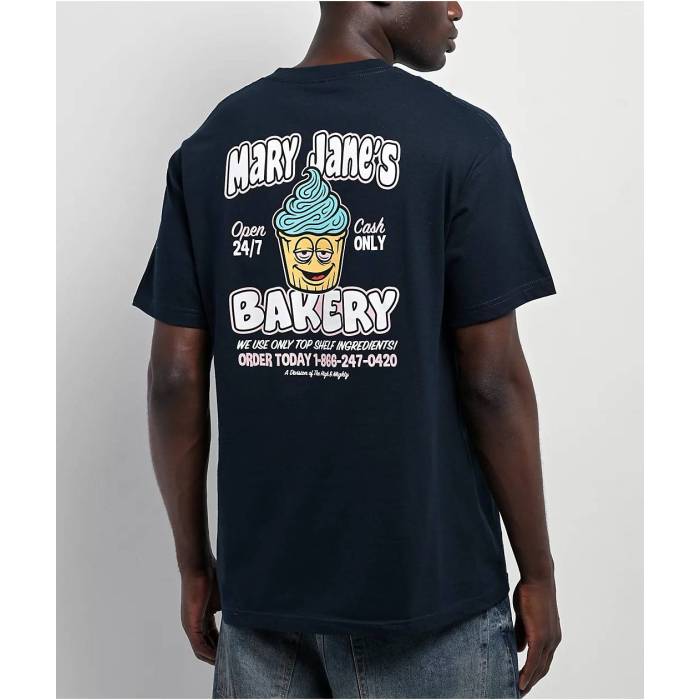 The High \u0026 Mighty 【 Baked Navy T-Shirt Men\u0027s Blue 】 紺色 米国海軍 プルオーバー メンズ 青み 青色