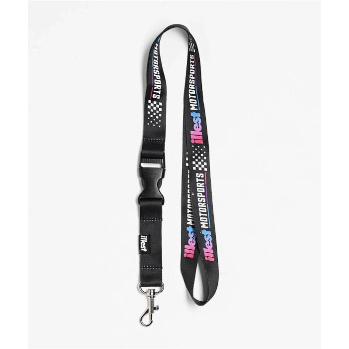 【★百貨店SALE★6/11真夜中2時迄】Illest 【 Motorsports Black Lanyard Men\u0027s Black 】 黒いこと 黒いこと メンズ 黒いこと 黒いこと