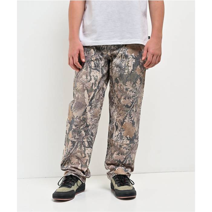 【★百貨店SALE★6/11真夜中2時迄】Ninth Hall 【 Kids Hammer Man Camo Loose Fit Carpenter Pants Kids\u0027 Multicolor 】 合鴨柄