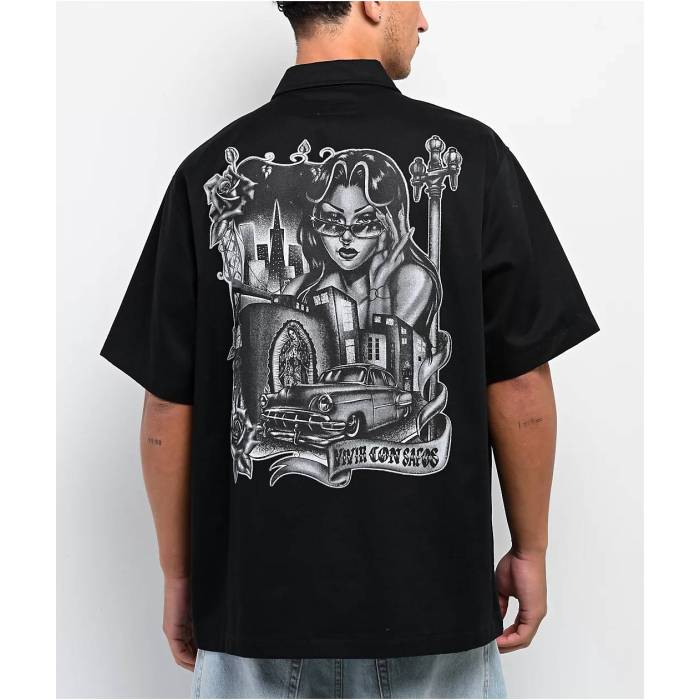 Hey Ruca 【 Vivir Con Safos Black Work Shirt Men's Black 】 黒色 ブラック メンズ 黒色 ブラック 19,460円