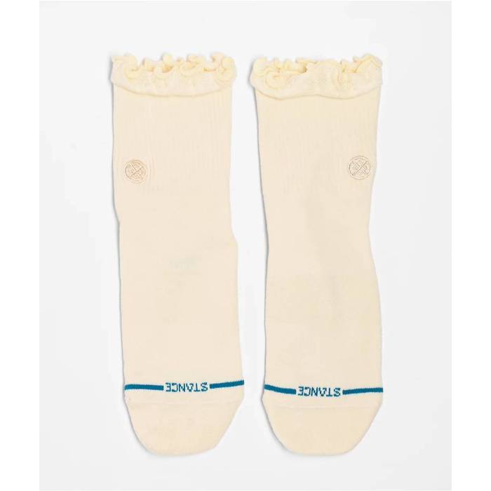 スタンス Stance 【 Ruffle Icon White Quarter Crew Socks Women's White 】 アイコン 白色 ホワイト クルー ソックス・靴下 レディース 白色 ホワイト