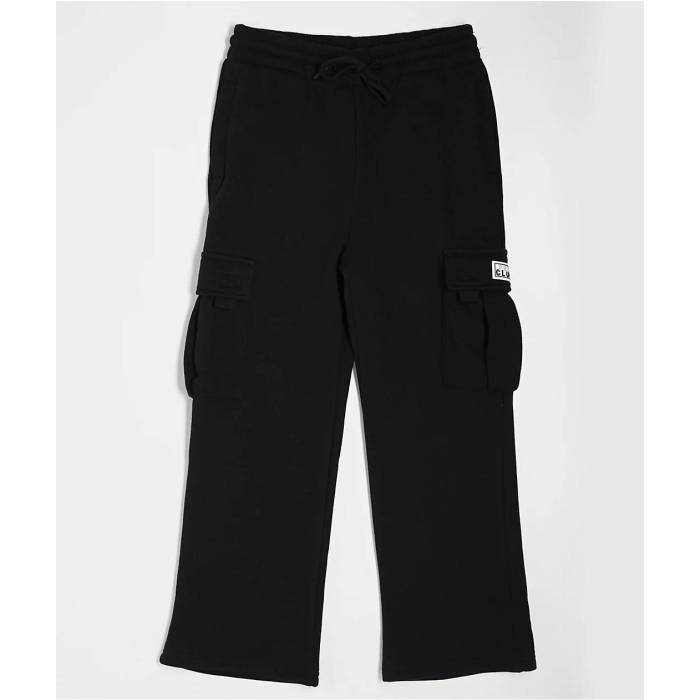 【★百貨店SALE★6/11真夜中2時迄】Pro Club 【 Kids Black Cargo Sweatpants Kids\u0027 Black 】 黒いこと 黒いこと 積貨委託貨物 ロングタイツ 黒いこと 黒いこと