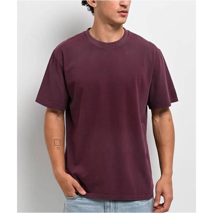【★百貨店SALE★6/11真夜中2時迄】Ninth Hall Fundamentals 【 Shipwreck Dark Red Wash Boxy T-Shirt Men\u0027s Dark Red 】 Red 赤・赤いこと ティーシャツ メンズ Red 赤・赤いこと