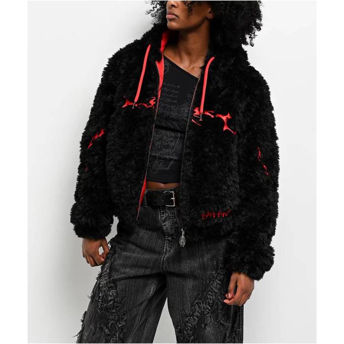 Vitriol 【 Furget Me Not Black Crop Zip Jacket Women's Black 】 黒色 ブラック Crop クロップ Jacket ジャケット レディース 黒色 ブラック 28,543円