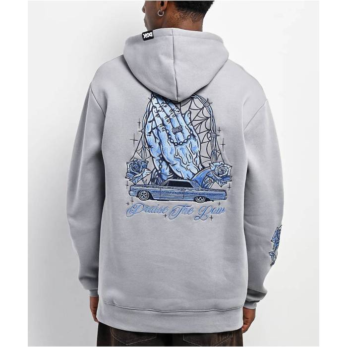 【★百貨店SALE★6/11真夜中2時迄】DGK Dgk 【 Praise Silver Hoodie Men\u0027s Silver 】 Silver しろがね色・しろがね色 フーディー パーカー メンズ Silver しろがね色・しろがね色
