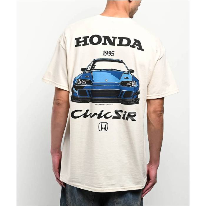 Honda 【 1995 Civic Sir-Ii Eg Tan T-Shirt Men's Natural 】 Tシャツ メンズ ナチュラル
