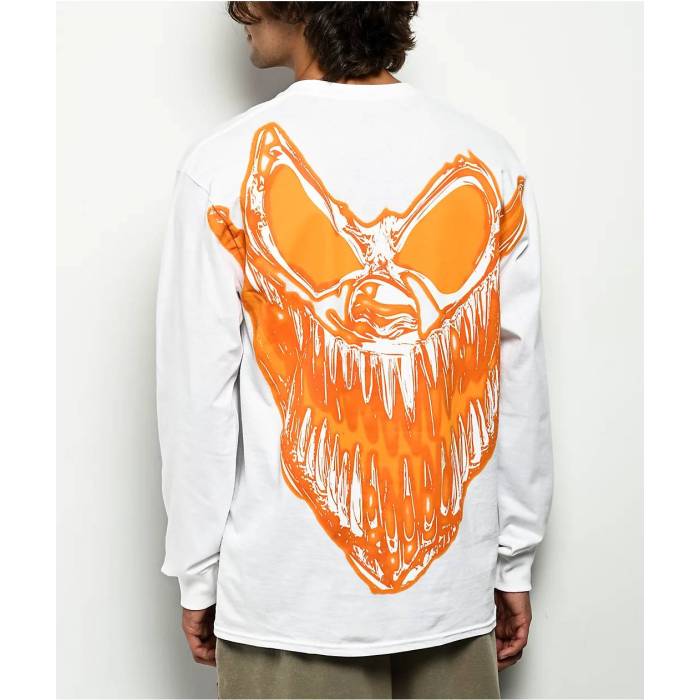 Vitriol 【 Franger White Long Sleeve T-Shirt Men\u0027s White 】 白いこと 白いこと Sleeve 捩り プルオーバー メンズ 白いこと 白いこと