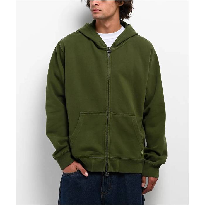 【★百貨店SALE★6/11十二時2時迄】Pro Club 【 Vintage Green Zip Hoodie Men\u0027s Green 】 vintage ビンテージ・ヴィンテージ green 緑・緑であること フーディー パーカー メンズ green 緑・緑であること