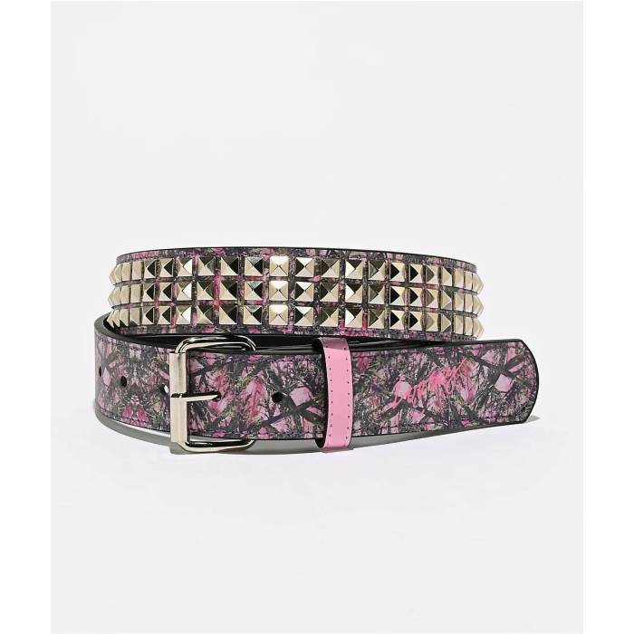 Loosey 【 Stud Pink Camo Belt Men\u0027s Pink 】 pink サクラ色 間鴨柄 胴締め メンズ pink サクラ色