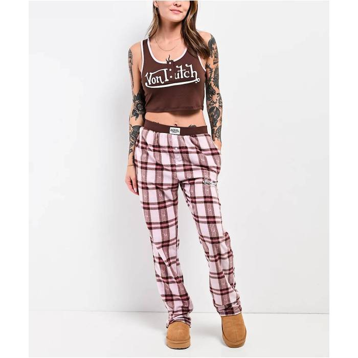 【★百貨店SALE★6/11真夜中2時迄】フォンダッチ Von Dutch 【 Chocolate Jersey Lounge Set Women\u0027s Brown 】 ティーシャツ レディース 赤銅色 赤銅色