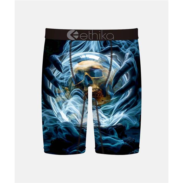 エシカ Ethika 【 Kids Dead Scope Boxer Briefs Kids\u0027 Blue 】 青み 青色