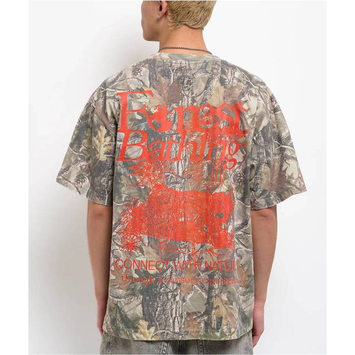 Dravus 【 Forest Bathing Vintage Wood Camo T-Shirt Men's Multicolor 】 フォレスト vintage ビンテージ・ヴィンテージ カモ柄 Tシャツ メンズ|スニケス