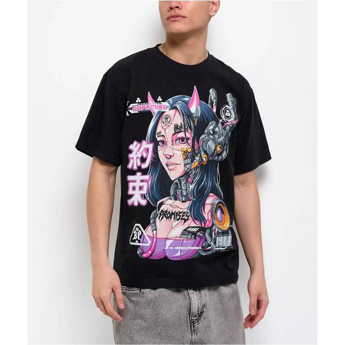 Broken Promises 【 Cyborg Girl Black T-Shirt Men's Black 】 黒色 ブラック Tシャツ メンズ 黒色 ブラック|スニケス