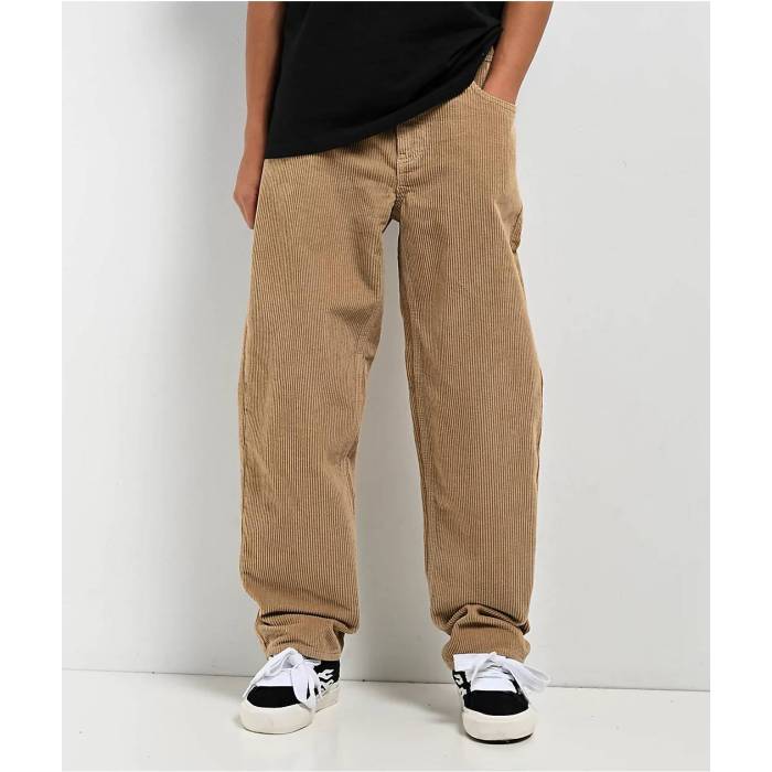 【★百貨店SALE★6/11真夜中2時迄】帝国 Empyre 【 Kids\u0027 Loose Fit Khaki Corduroy Skate Pants Kids\u0027 Khaki 】 カーキ コール天 Skate 滑る カーキ
